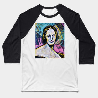 Mary Shelley Portrait | Mary Shelley Artwork 4 Baseball T-Shirt